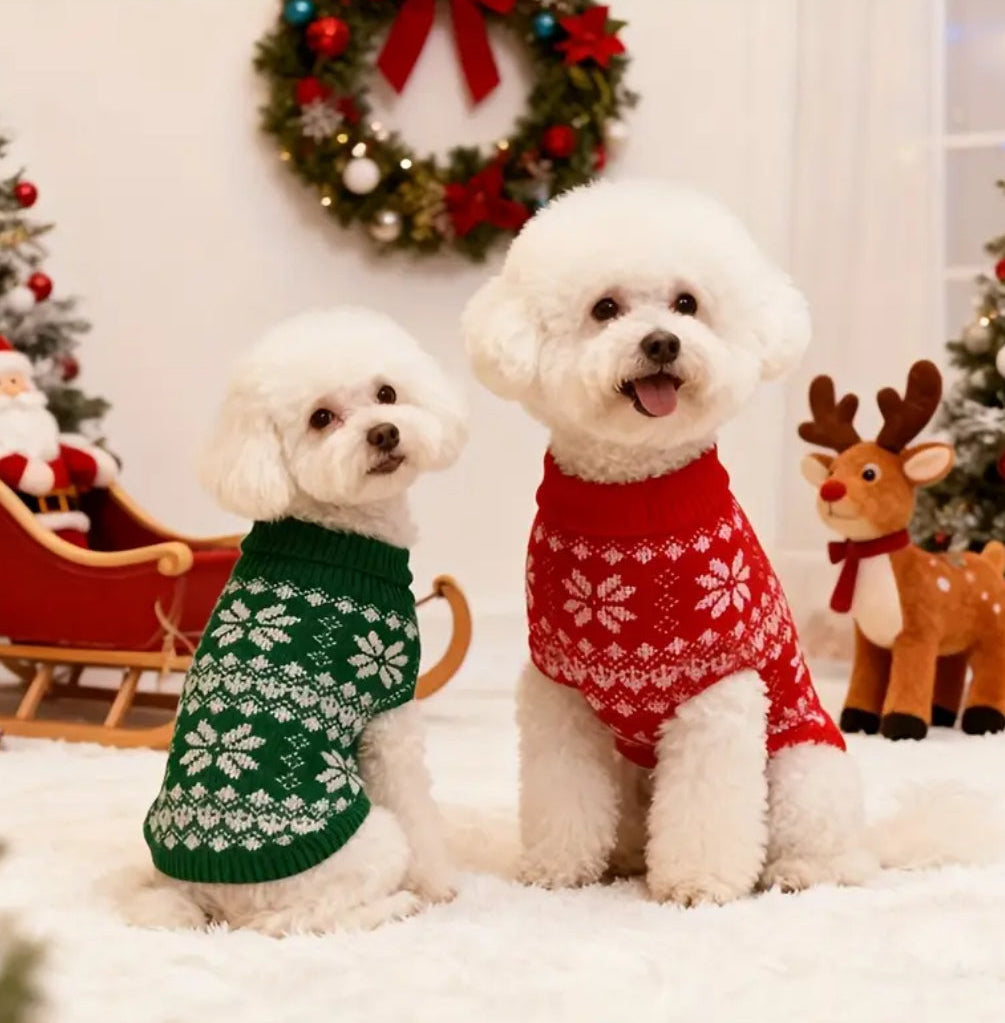 Cozy Christmas Dog Sweater