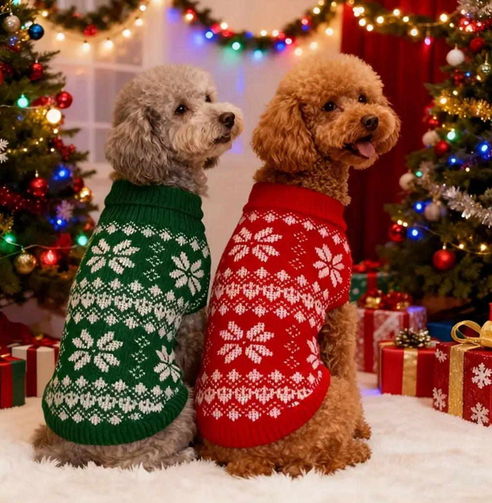 Cozy Christmas Dog Sweater